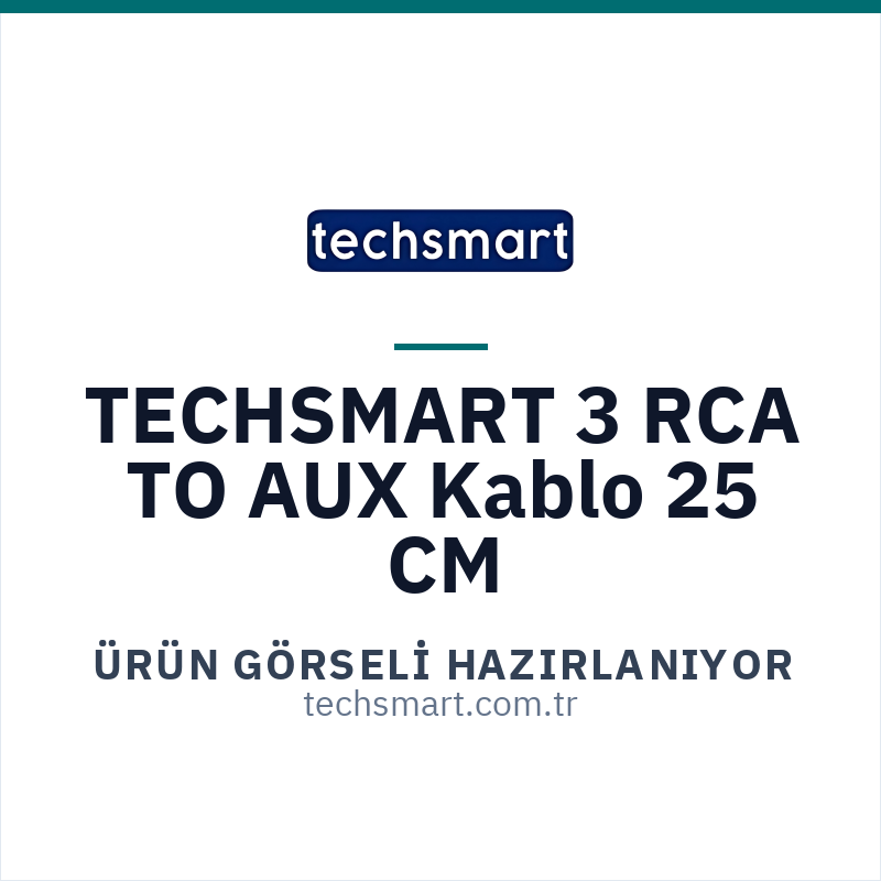 TECHSMART 11502661 3 RCA TO AUX Kablo 25 CM icin urun gorseli hazirlaniyor